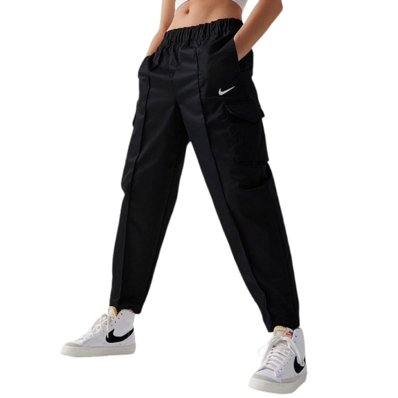 Nike Pants & Jumpsuits Nike Womens Curve Woven Highrise Loose Fit